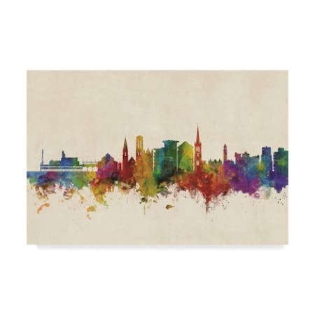 Michael Tompsett 'Bournemouth England Skyline' Canvas Art,22x32